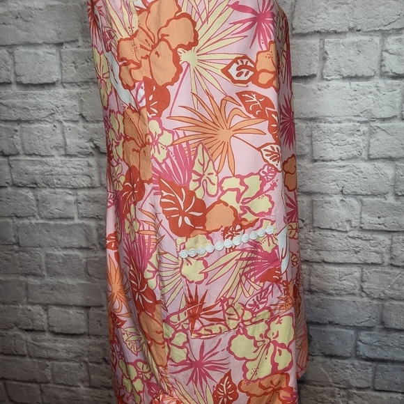 Lilly Pulitzer Dress Vintage Hereon There Shift Front Pockets Sleeveles Size S - Picture 5 of 9